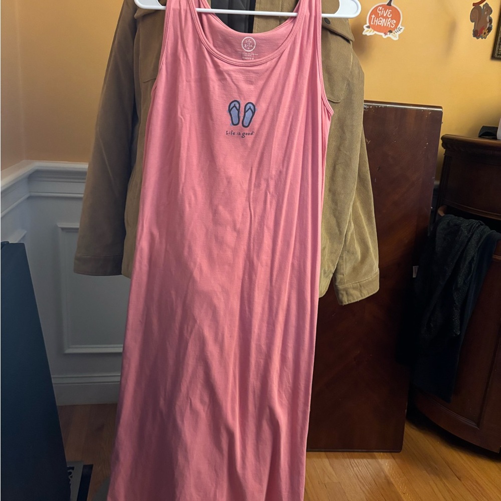 Life Is Good Coral Tank Top